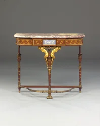 Een Napoleon III console, in de stijl van Jacob, door Maison Millet, Parijs, c.1865