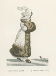 Een stijlvolle dame (circa 1814)