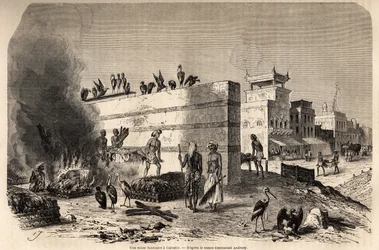 Een begrafenisscène in Calcutta