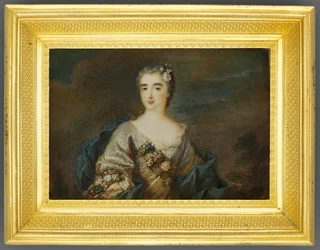 Een dame genaamd Louise-Jeanne de Durfot, hertogin van Mazarin en de Meilleraye, ca. 1750