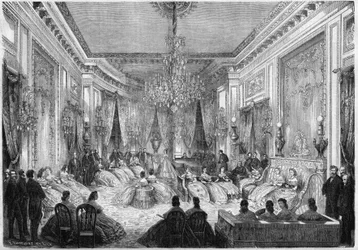 Een muzikale avond georganiseerd door prinses Mathilde Bonaparte (1820-1904)
