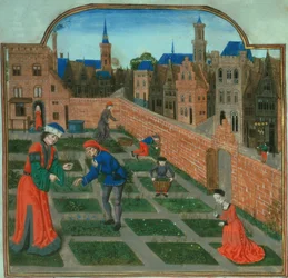 Een ommuurde stadstuin, uit 