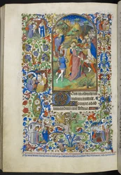 Uren van de Passie [Lauds]. Verraad van Christus, uit Getijdenboek (The Bedford Hours) c.1410-30