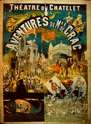 Avonturen van Mr De Crac - Franse circusposter