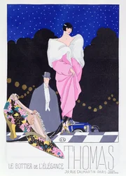 Advertentie voor de schoenmaker Thomas uit het modetijdschrift Art-Gout-Beaute, 1924