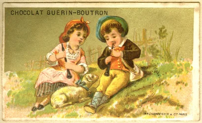 Advertentie chromolithografie van Guérin Boutron chocolade (chromolithografie)