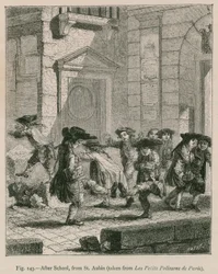 Na school (van St. Aubin, uit Les Petits Polissons de Paris)