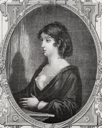 Aimee Cecile Renault (1774-94) gegraveerd door Pannemaker naar Rambert, uit 