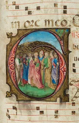 Allerheiligen, Graduale, f.85 (inkt, tempera & bladgoud op perkament)