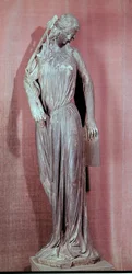 Allegorische figuur van De Synagoge, van het zuidelijke transeptportaal van de kathedraal van Straatsburg, c.1230