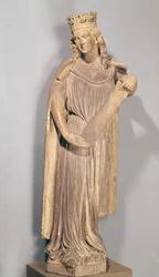 Allegorische figuur van de Kleine Kerk, van de Kathedraal van Straatsburg