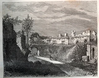 Amfitheater van Fréjus - gravure in 