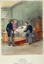 Een legerarts in het Koninkrijk Saksen, ca. 1840