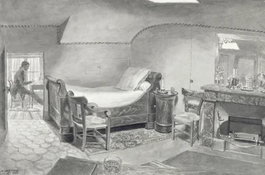 Een Zolderinterieur van een Kunstenaar in Parijs, ca.1830