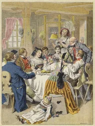 Een verlovingsfeest in de Elzas