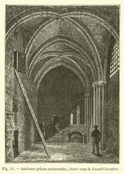 Oude ondergrondse gevangenis, gelegen onder de Grote Kamer