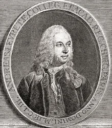 André Levret, 1703-1780. Franse verloskundige. Uit Les Heures Libres gepubliceerd 1908.