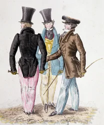 Anglomaniërs, mannen in pak