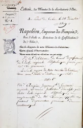 Benoeming door Napoleon van André Marie Ampère als inspecteur van Polytechnique - Verplichte vermelding: Archieven van de Bibl. de l