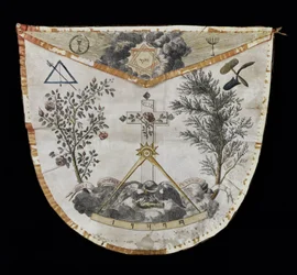 Schort van een Meester van de Orde van de Rozenkruisers (leer)