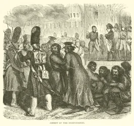 Arrestatie van de brandstichters