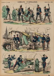 Artillerie in actie, Frans-Pruisische oorlog, 1870-1871