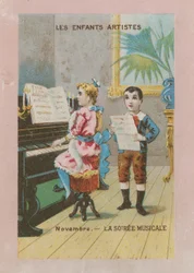 Artistieke kinderen. November; muzikaal soiree