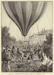 Opstijging van Gay-Lussac in Parijs, 16 september 1804
