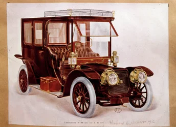 Automobiel: 20 PK Limousine-automodel van Panhard- en Levassor-productie