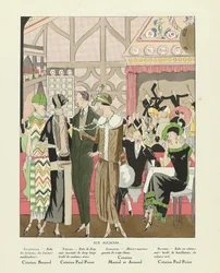 Aux Accacias ..., uit Art-Gout-beaute, uitg. 1924 (pochoir Print)