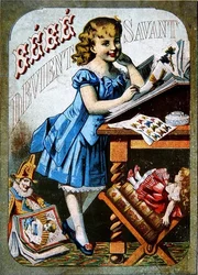 Baby wordt een Geleerde, ca. 1870