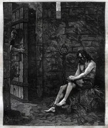 Balufeau opgesloten in de Bastille door Lodewijk XIII - Lodewijk XIII (1601-1643) liet Jacques Baloufeau, genaamd de Saint-Angel, opsluiten in de Bastille - in Paris a travers les siècles