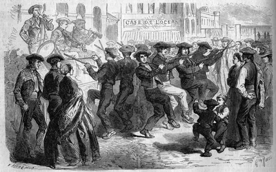 Baskische gewoonte: de dans van stokken. Baskenland