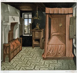 Slaapkamer in de 15e eeuw