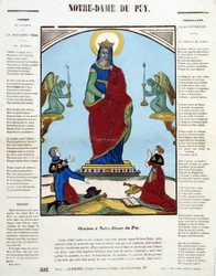 Zwarte Maagd: Oraison in Notre-Dame du Puy - afbeelding van Epinal, n.d.