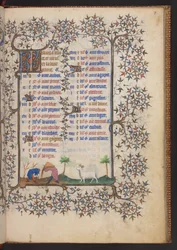 Getijdenboek, Add MS 32454 f.3r, Frankrijk