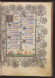 Getijdenboek, Add MS 32454 f.5r, Frankrijk