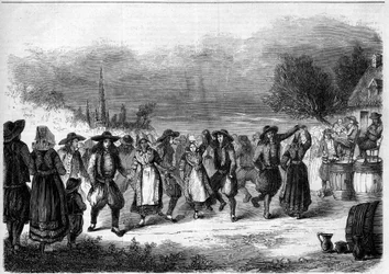 Bretonse gewoonte: een bruiloft in Bretagne.