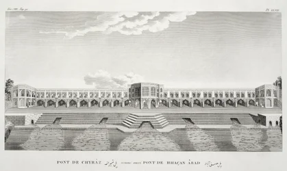 Brug van Shiraz, Isfahan, uit Voyages du Chevalier Chardin en Perse, et autres Lieux d