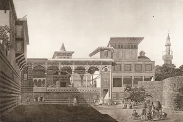 Caïro: Uitzicht op het Interieur van het Huis van Osman Bey