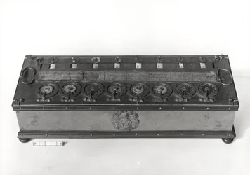 Rekenmachine uitgevonden door Blaise Pascal, 1644