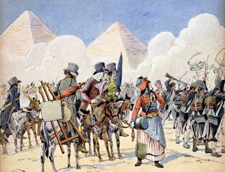 Veldtocht (expeditie) naar Egypte (1798-1801): het Franse leger in Egypte onder Napoleon Bonaparte: de kunstenaars die het leger volgen
