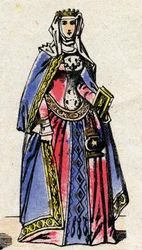 Capetingische dynastie: Portret van Clementia van Hongarije.