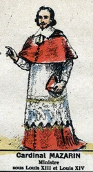 Kardinaal Jules Mazarin (Giulio Raimondo Mazzarino) (1602-1661), Franse staatsman van Italiaanse afkomst. In 
