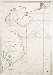 Kaart van een deel van de Zuid-Chinese Zee opgesteld bij het Depot van Kaarten en Plannen van de Marine, op de waarnemingen van Vice-Admiral Rosili, en gepubliceerd in opdracht van de Minister. het jaar 1798.