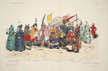 Ceremonie des Cendres Politique, uit La Caricature, uitgegeven in 1833