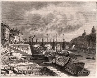 Chalon-sur-Saone - Saone-et-Loire - gravure in 