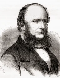 Charles William Siemens, uit Les Merveilles de la Science, gepubliceerd ca.1870 (gravure)