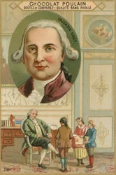 Chocolat Poulain handelskaart, Valentin Haüy