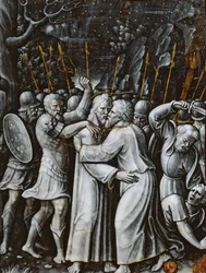 Christus in de Hof van Getsemane, Limoges, midden 16e eeuw (email)